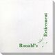 Corner Text with Golf Clubs Bamboo Luxe Napkins Image 2 of 2